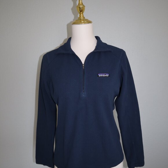 Patagonia Women’s Lightweight Quarter-Zip Pullover – Deep Blue XS - Picture 5 of 6